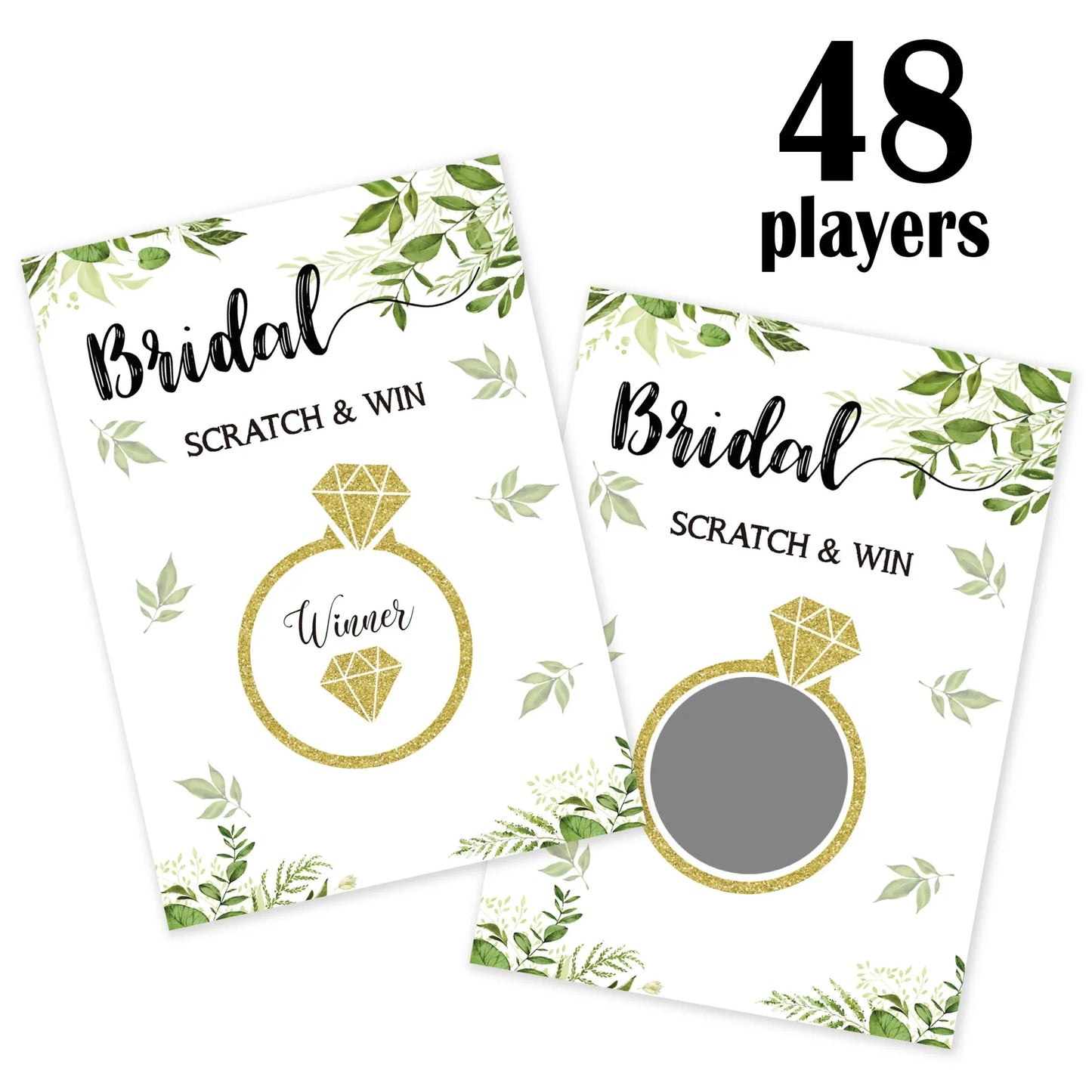 Bridal Shower Scratch Card Game
