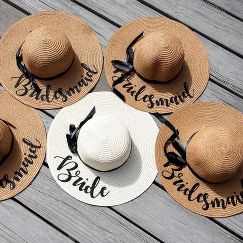 Bride & Bridesmaid Floppy Sun Hats