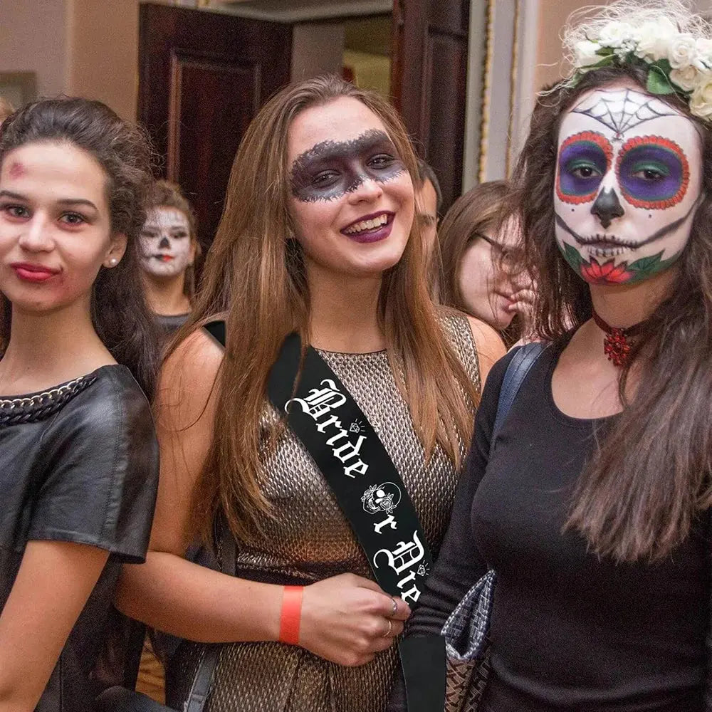 Bride or Die Gothic Hen Party Sash - The Hen Planner