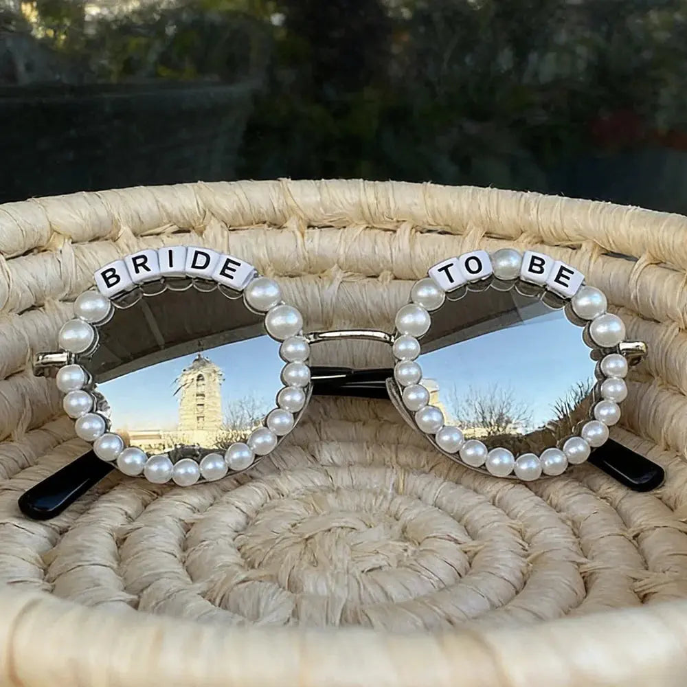 Bride To Be Pearl Statement Sunglasses - The Hen Planner