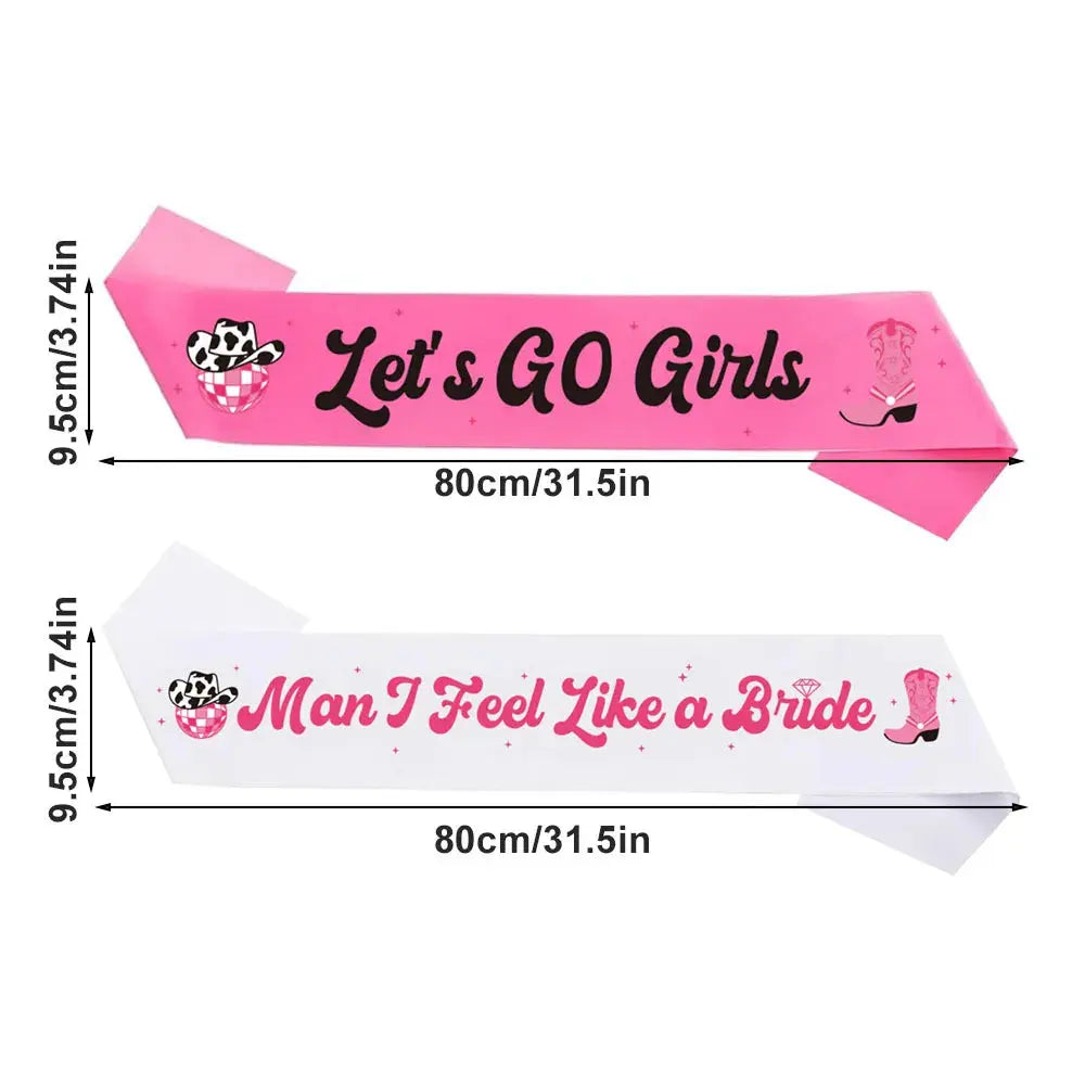 Let’s Go Girls Sash Set (7 Pack) - The Hen Planner