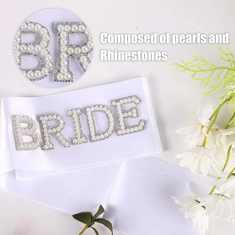 Bride to Be Rhinestone Sash - The Hen Planner