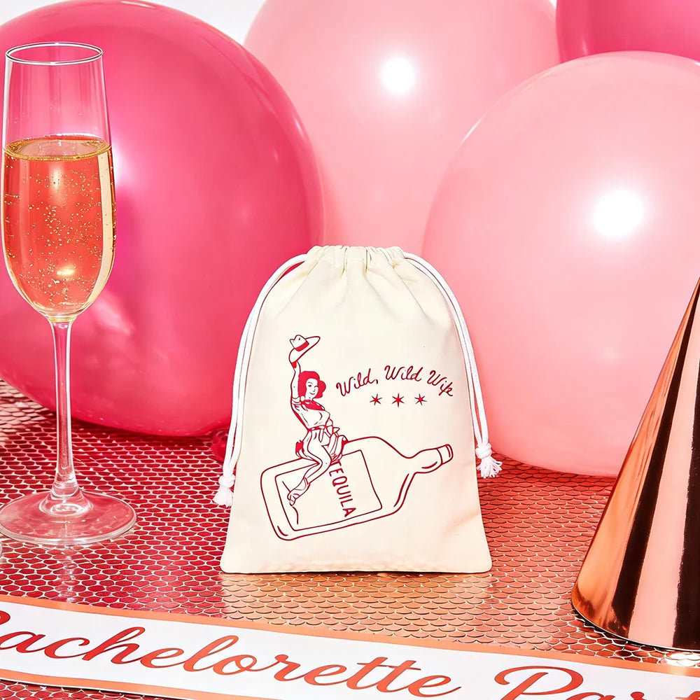 Set of 5 “Wild Wild Wife” Hangover Bags – Last Rodeo Theme - The Hen Planner
