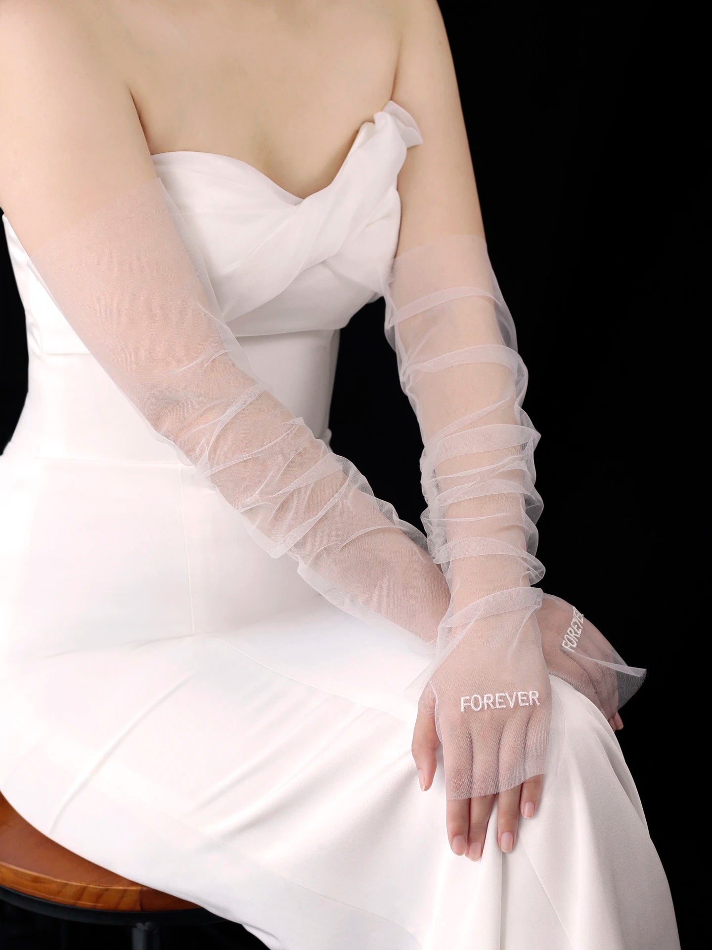 Forever Fingerless Bridal Gloves