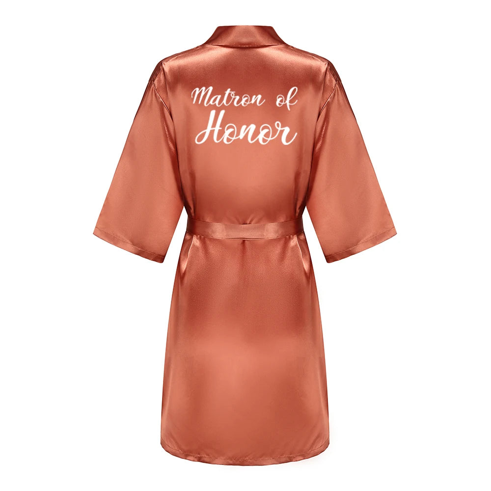 Bride & Bridesmaid Satin Robes