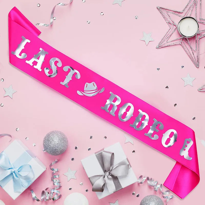 Last Rodeo Bride Hen Party Sash