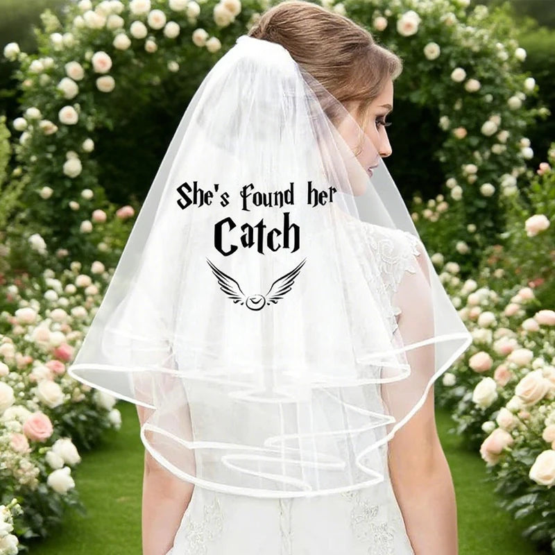 She’s Found Her Catch Veil