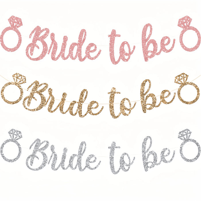 Bride To Be Banner | Glitter Hen Party Decoration