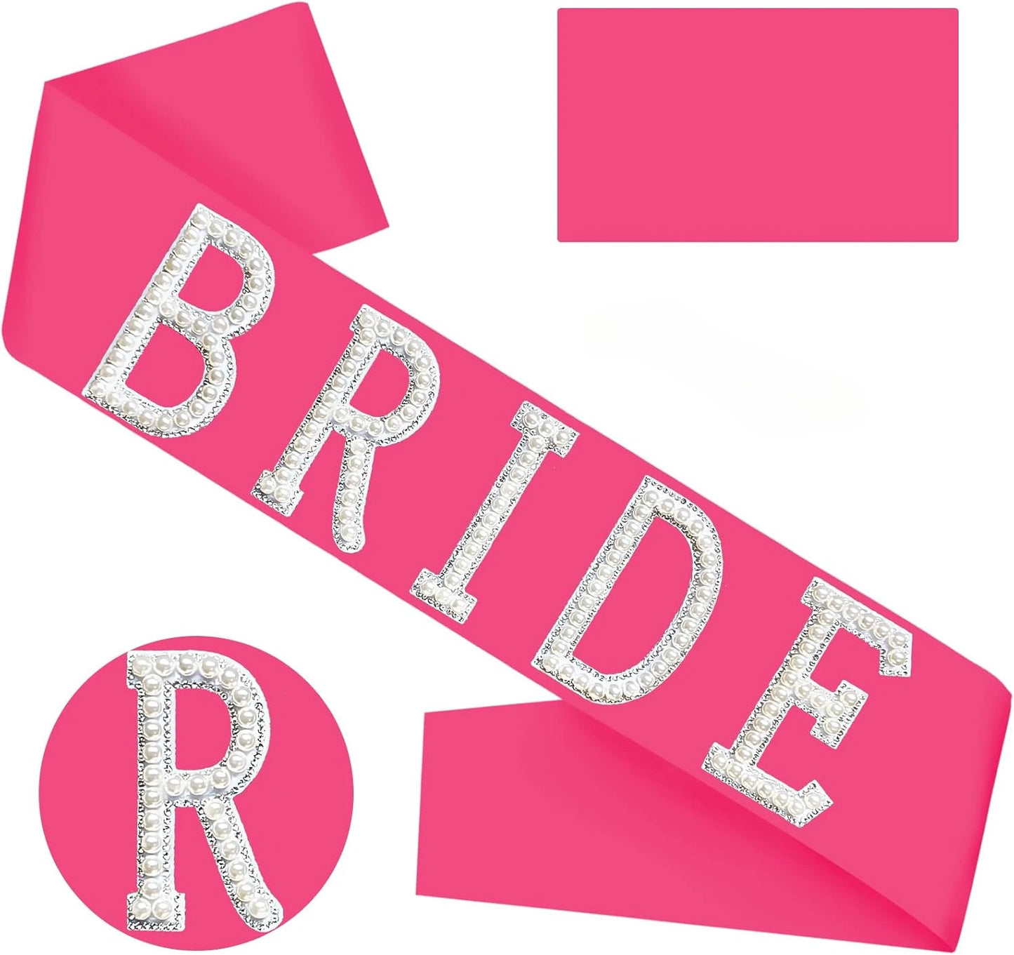 Hot Pink Pearl Bride Hen Party Sash