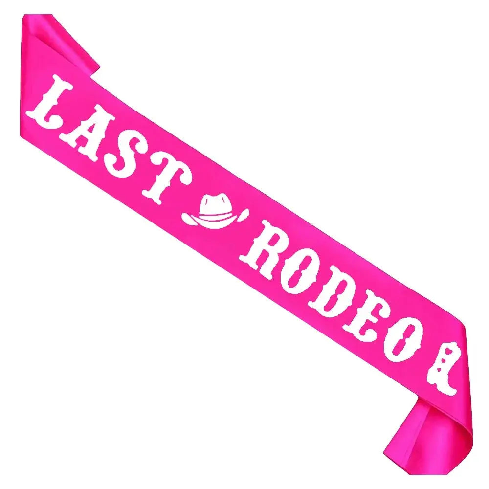 "‘Last Rodeo’ Bride-to-Be Sash | Western Cowgirl Bachelorette Accessory – Bridal Shower & Nashville Theme Decor" The Hen Planner