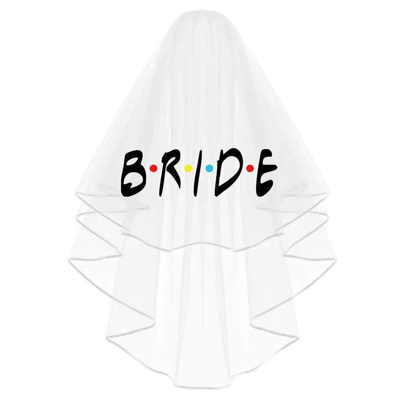 Friends-Themed Bride to Be & I Do Crew Veil | Hen Party Accessory