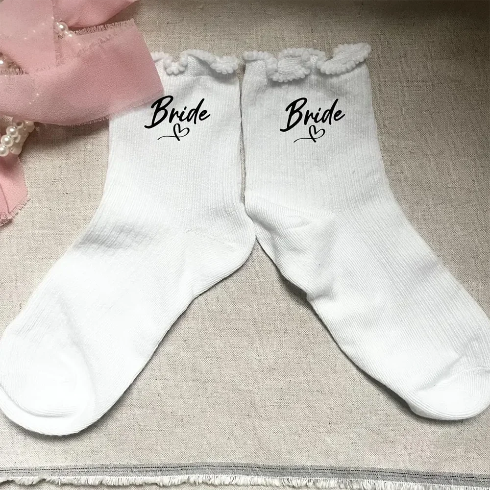 Bride Frill Ankle Socks