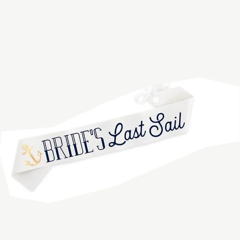 Last Sail Before the Veil Bridal Sash or Veil