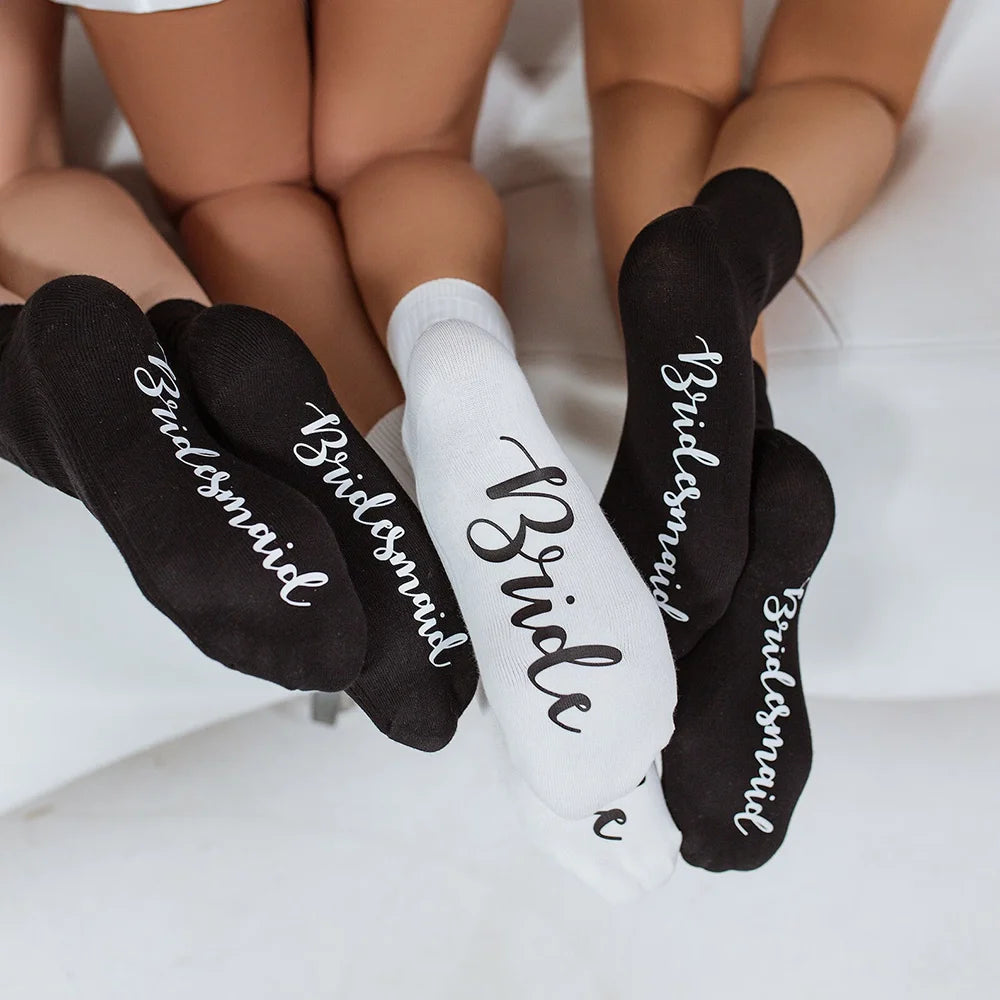 Bridal Team Socks Bachelorette Party Favor Bridesmaid Gift Wedding Morning Socks Bride To Be Accessories Bridal Shower Cute Gift The Hen Planner