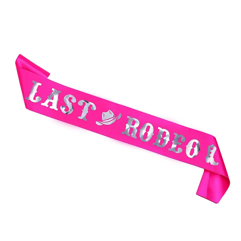 Last Rodeo Bride Hen Party Sash