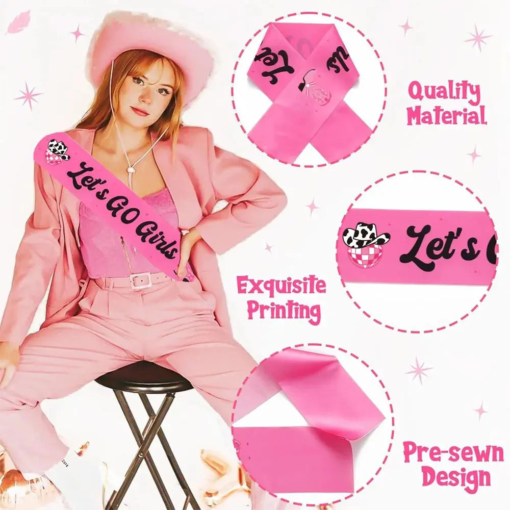 Let’s Go Girls Sash Set (7 Pack) - The Hen Planner