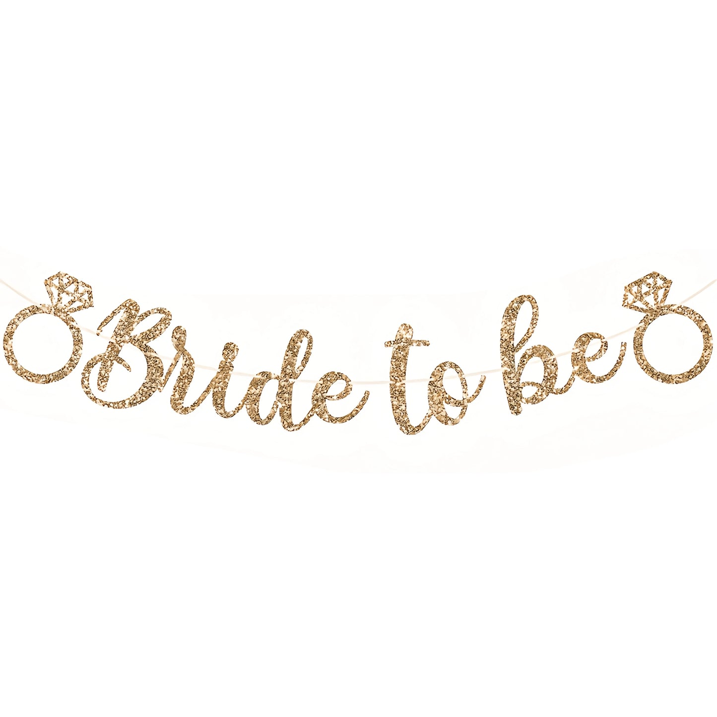 Bride to Be Glitter Banner (Pink or Gold or Silver)