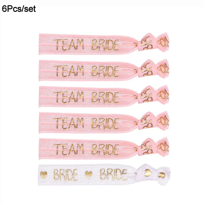6/11pcs Team Bride Bachelorette Party Bracelet Bride To Be Decoration Accessories Hen Party Wedding Bridal Shower Supplies The Hen Planner