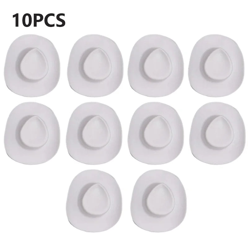 10PCS Mini Cowboy Hat Shooter Topper Disco Cowgirl Hats for Bachelorette Party Favors Bridal Party Gifts Wine Bottle Drink Tops The Hen Planner