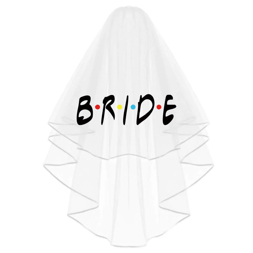 Friends-Themed Bride to Be & I Do Crew Veil | Hen Party Accessory