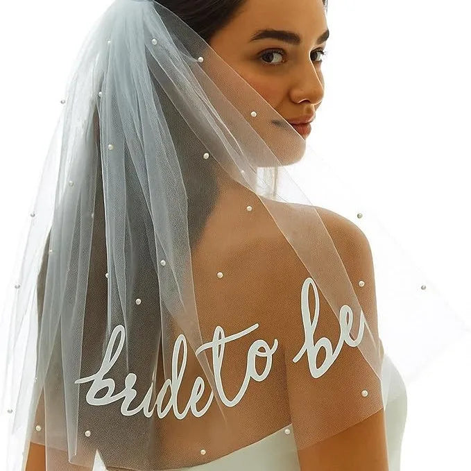 Bride to Be Pearl Veil