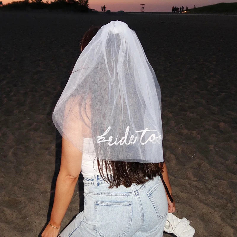 Bride to Be Embroidered Headband