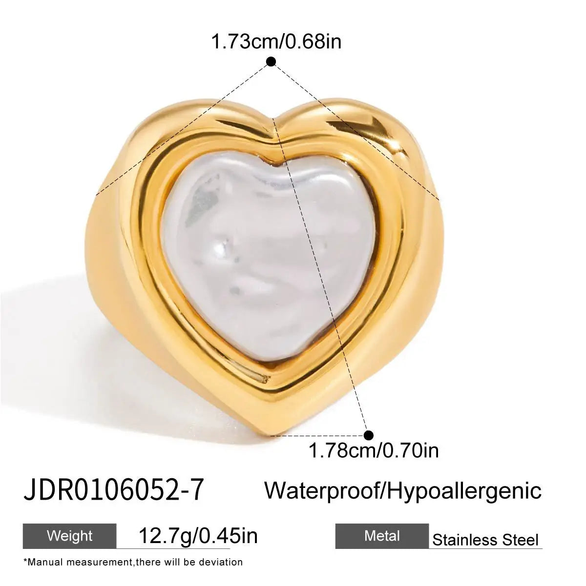 Heart Statement Ring - The Hen Planner
