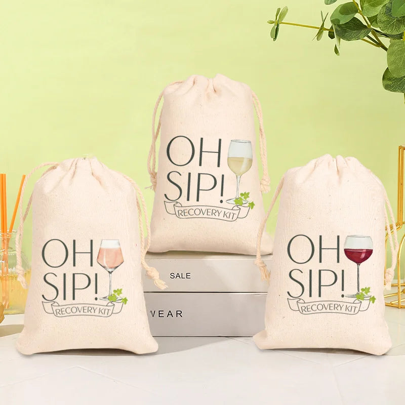 Set of 5 “Oh Sip!” Hangover Bags - The Hen Planner