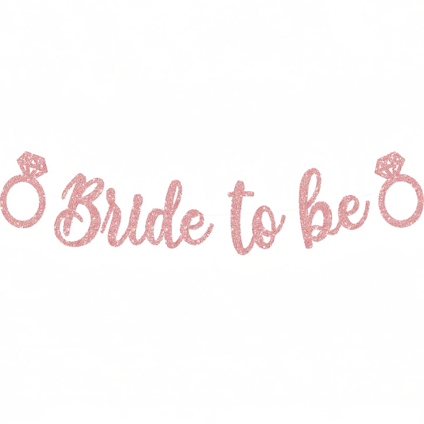 Bride to Be Glitter Banner (Pink or Gold or Silver)