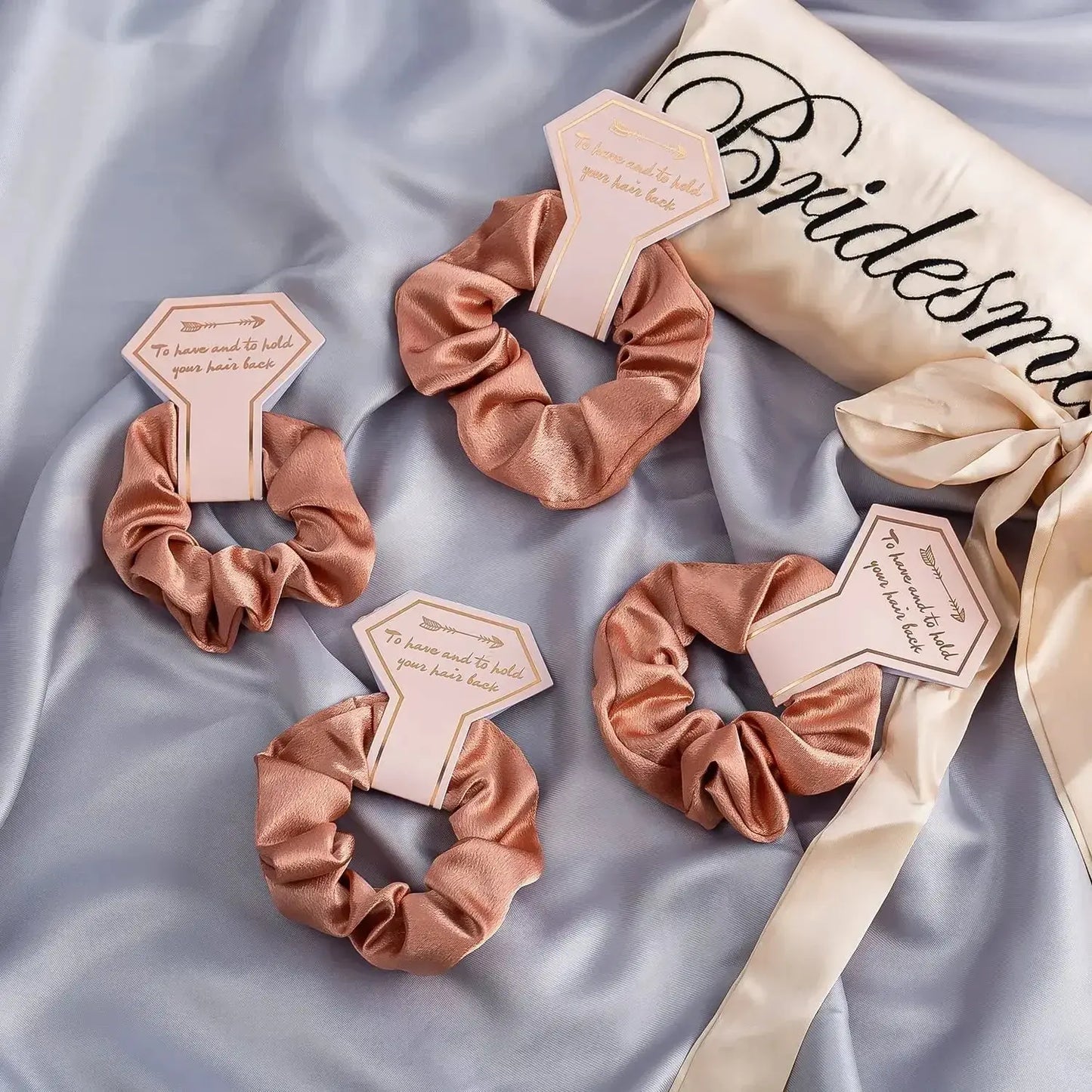 6pcs satin bridesmaid proposal gift headbands and scrunchies bachelorette party gifts satin bridesmaid gifts for wedding parties The Hen Planner