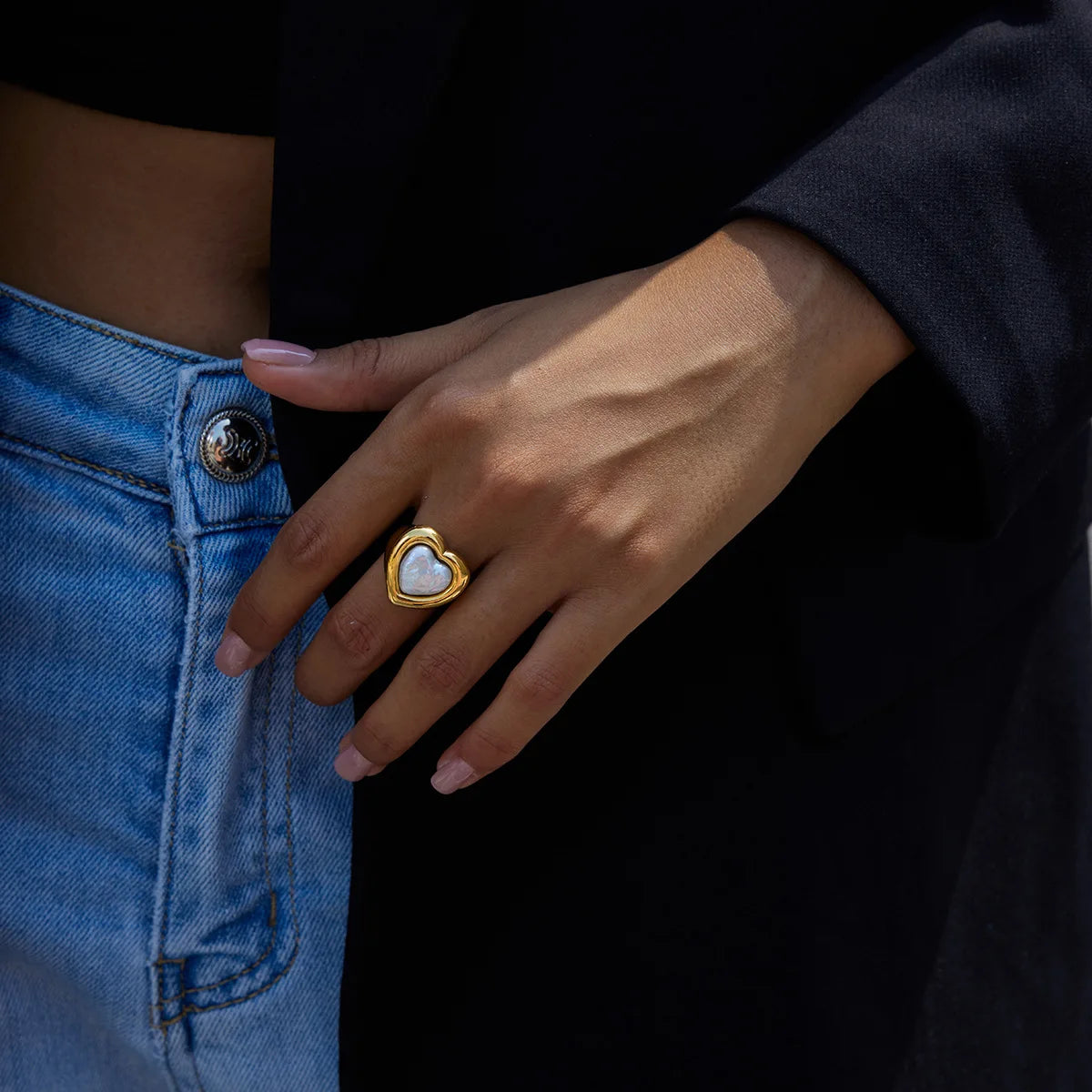 Heart Statement Ring - The Hen Planner