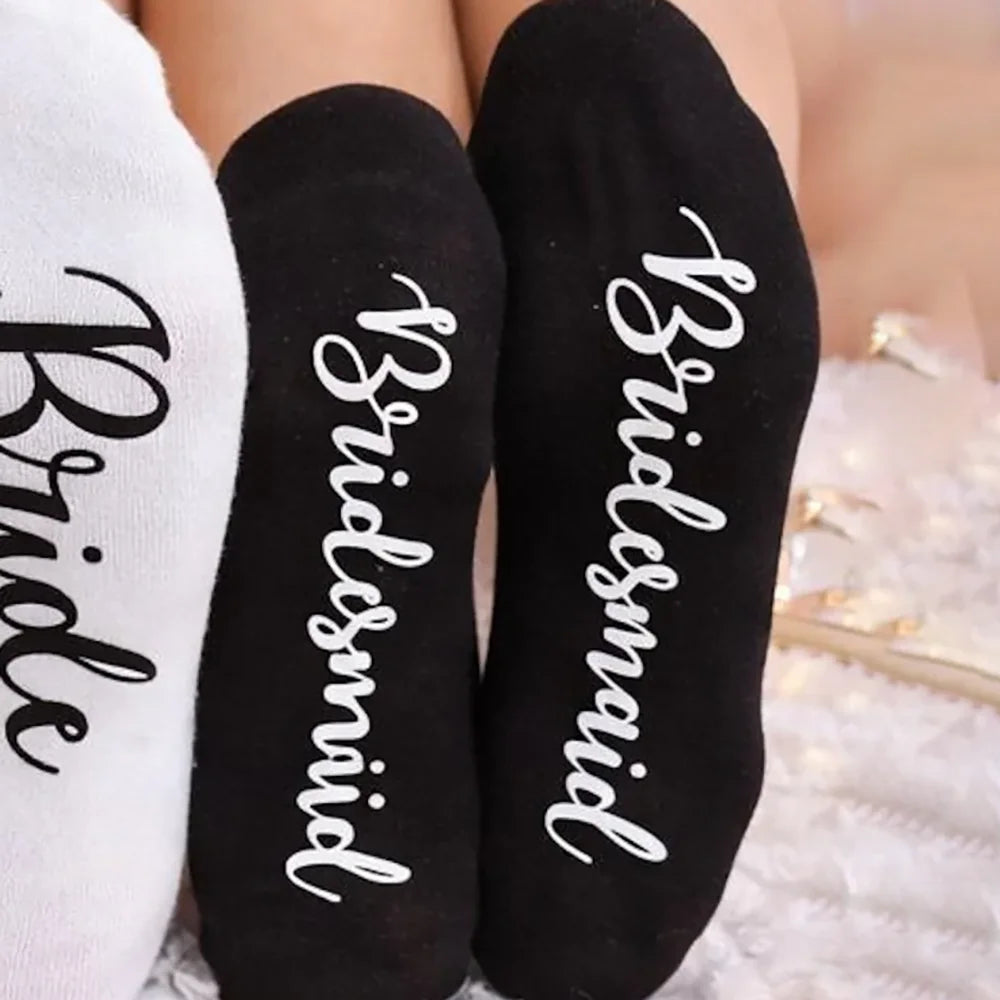 Bridal Team Socks Bachelorette Party Favor Bridesmaid Gift Wedding Morning Socks Bride To Be Accessories Bridal Shower Cute Gift The Hen Planner
