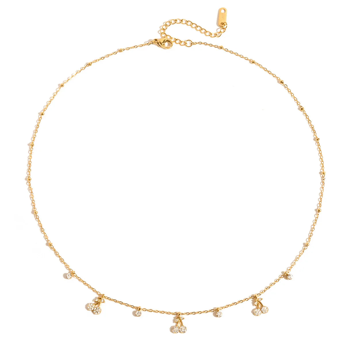 Dainty Cherry Charm Necklace - The Hen Planner