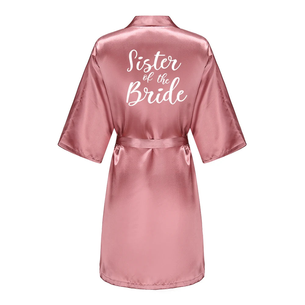 Batron Robe Bride Satin Bridal Robe for Bride & Bridal Party | Bride, Bridesmaid, Team ...