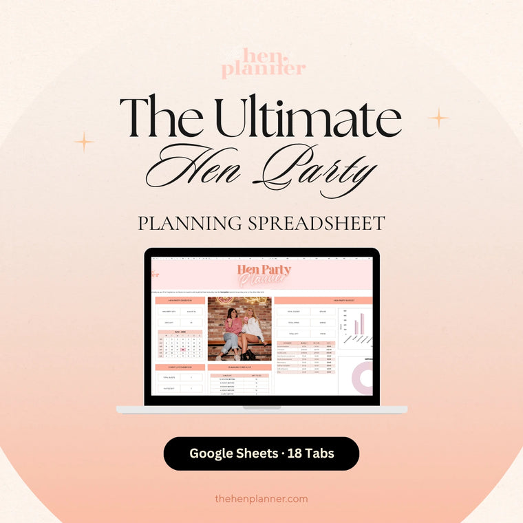 Ultimate Hen Party Planning Spreadsheet + Freebies