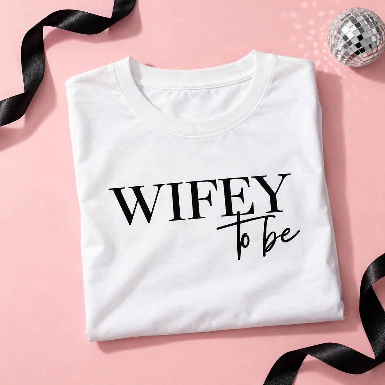 Wifey To Be Organic Cotton T-Shirt | White