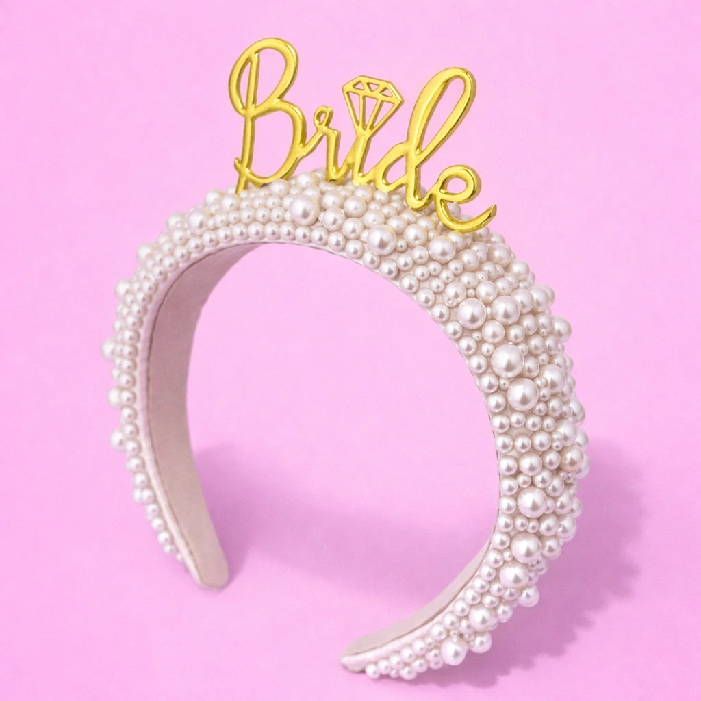 Pearl Bride To Be Headband | Bridal Shower & Hen Party Headband
