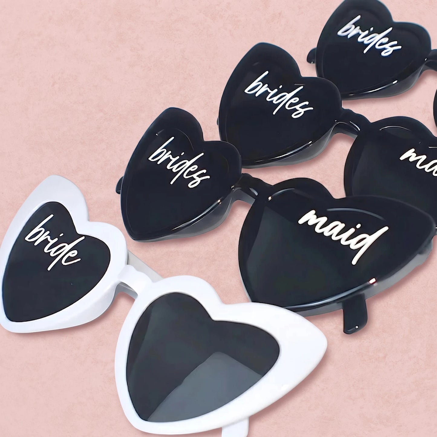 Bride & Bridesmaid Heart Hen Party Sunglasses