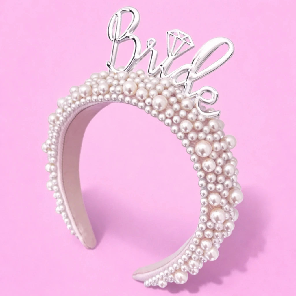 Pearl Bride To Be Headband | Bridal Shower & Hen Party Headband