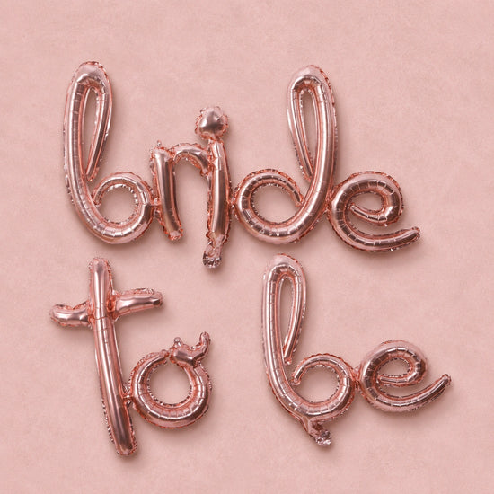 Rose Gold Bride to Be Foil Balloon from The Hen Planner