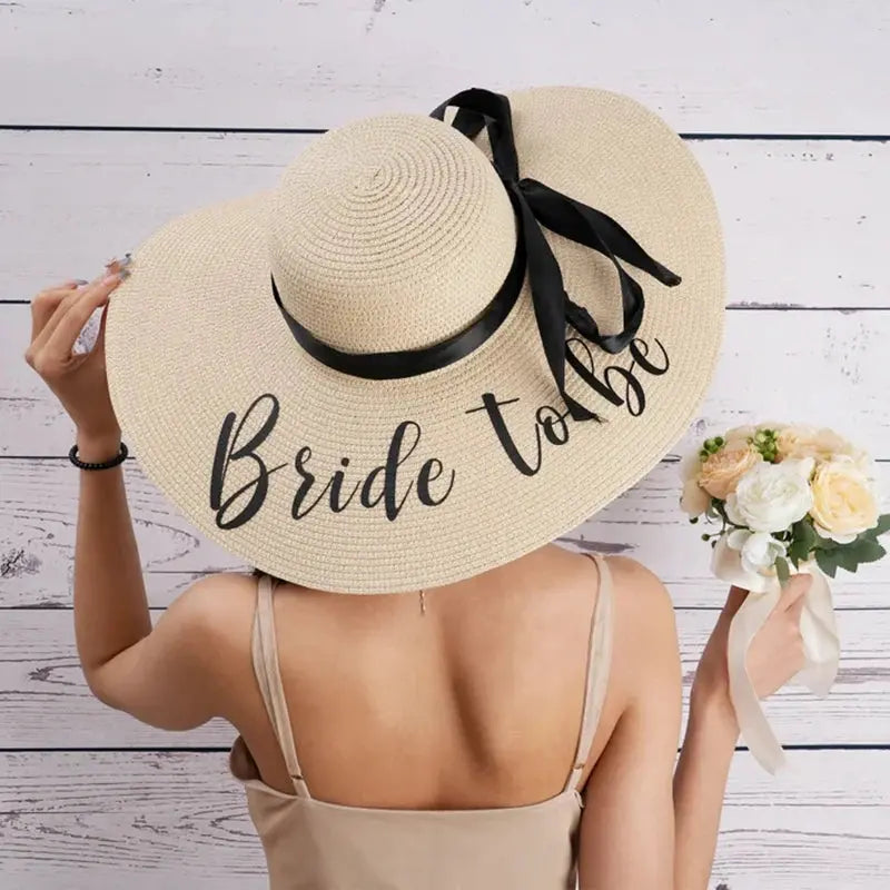 Bride To Be Wide Brim Sun Hat - The Hen Planner