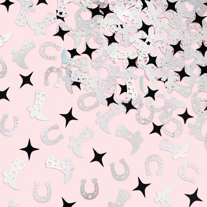 Cowgirl Boots & Horseshoe Table Confetti