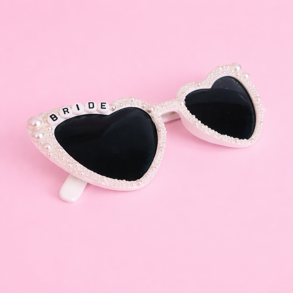 Pearl Heart Bride Sunglasses The Hen Planner