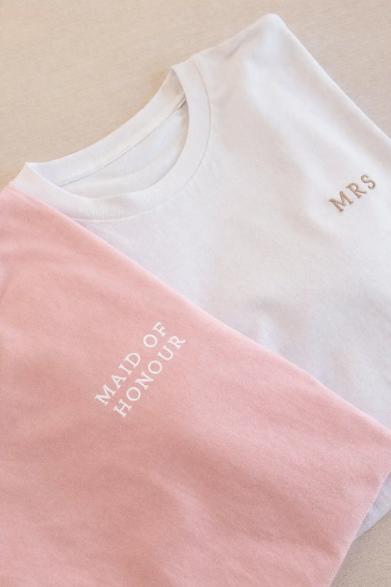 Maid of Honour Pink Tee from The Hen Planner
