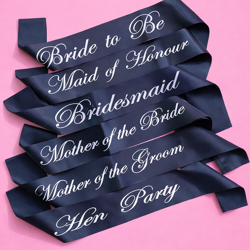 Bride & Bridal Party Sashes