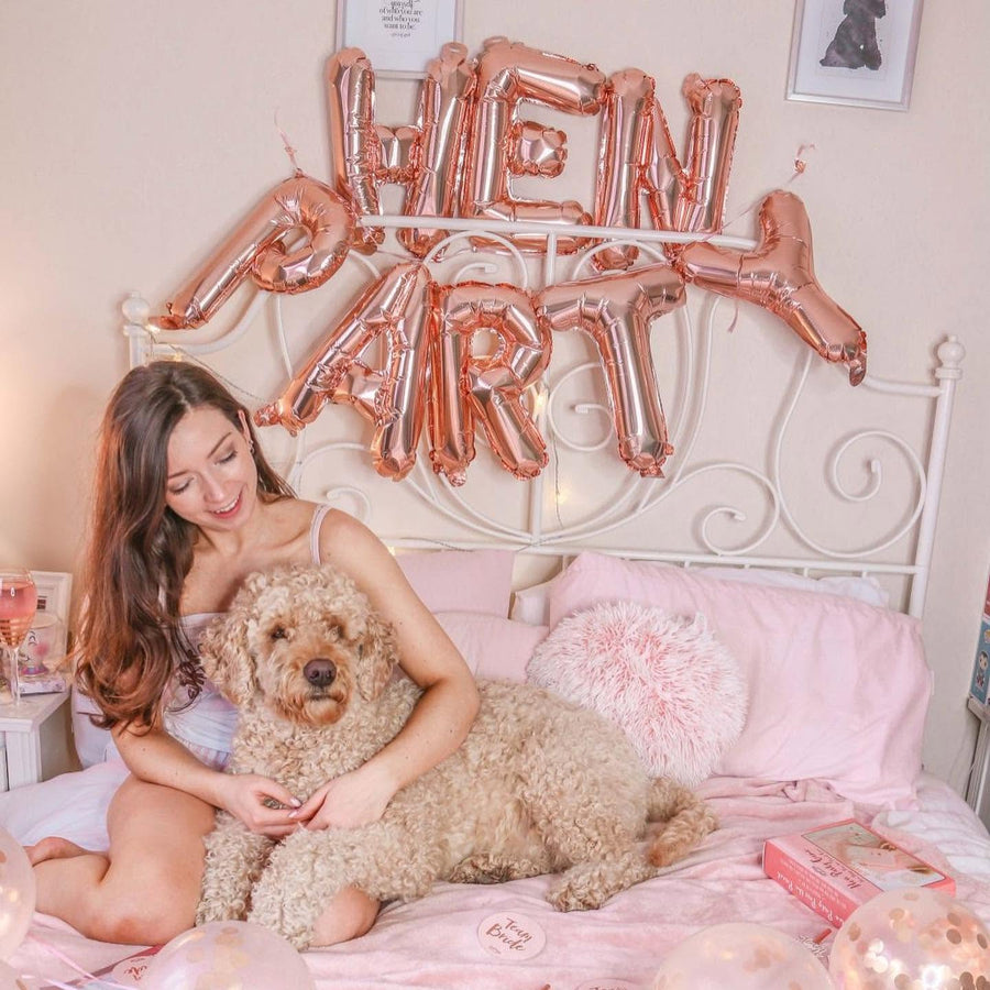 Real bride celebrating with The Hen Planner