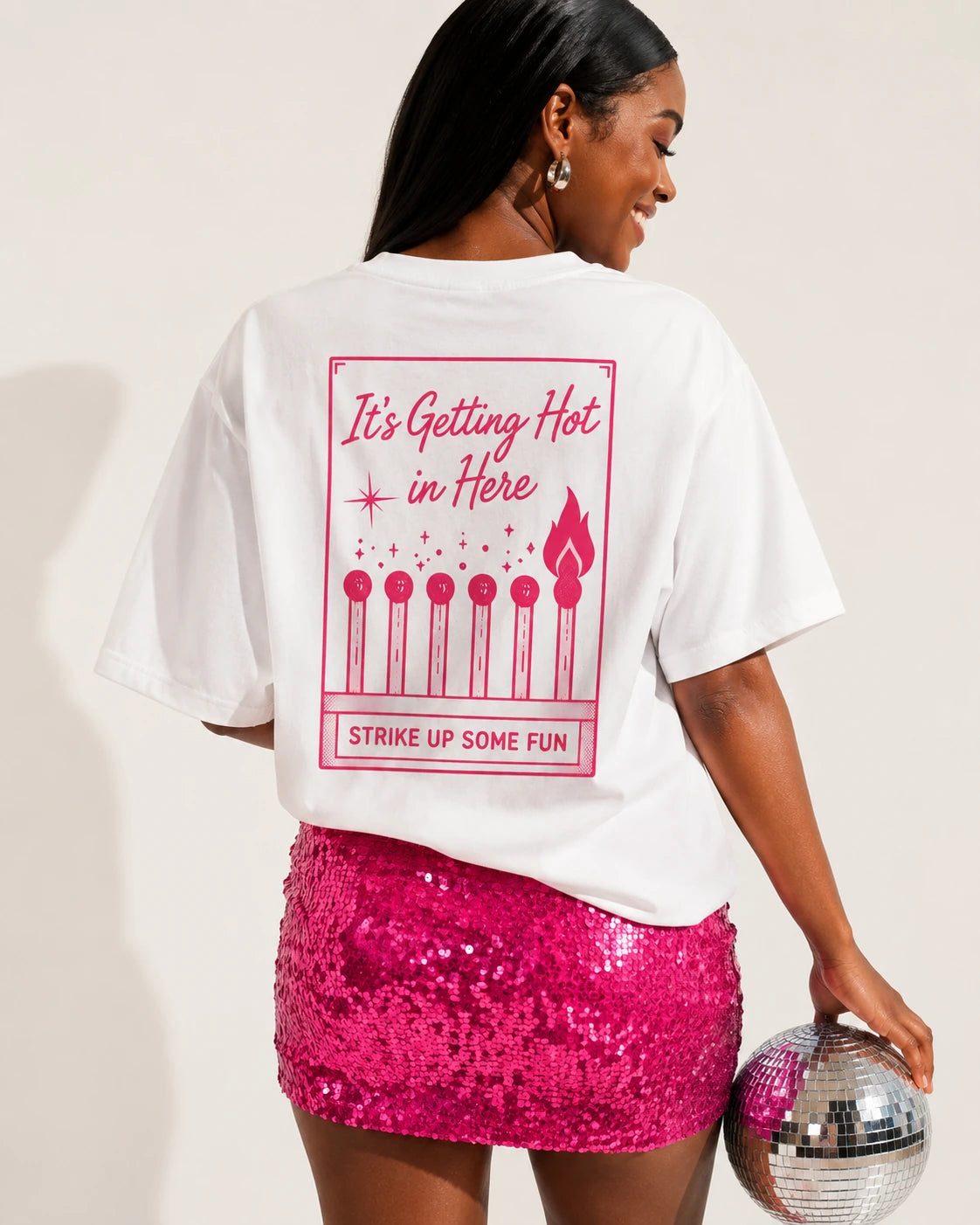 It’s Getting Hot Oversized Hen Party T-Shirt