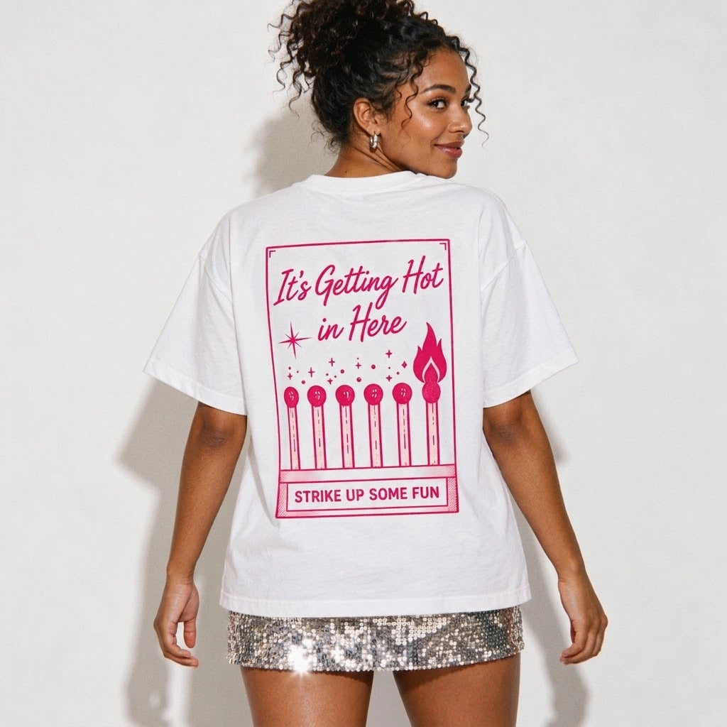 It’s Getting Hot Oversized Hen Party T-Shirt