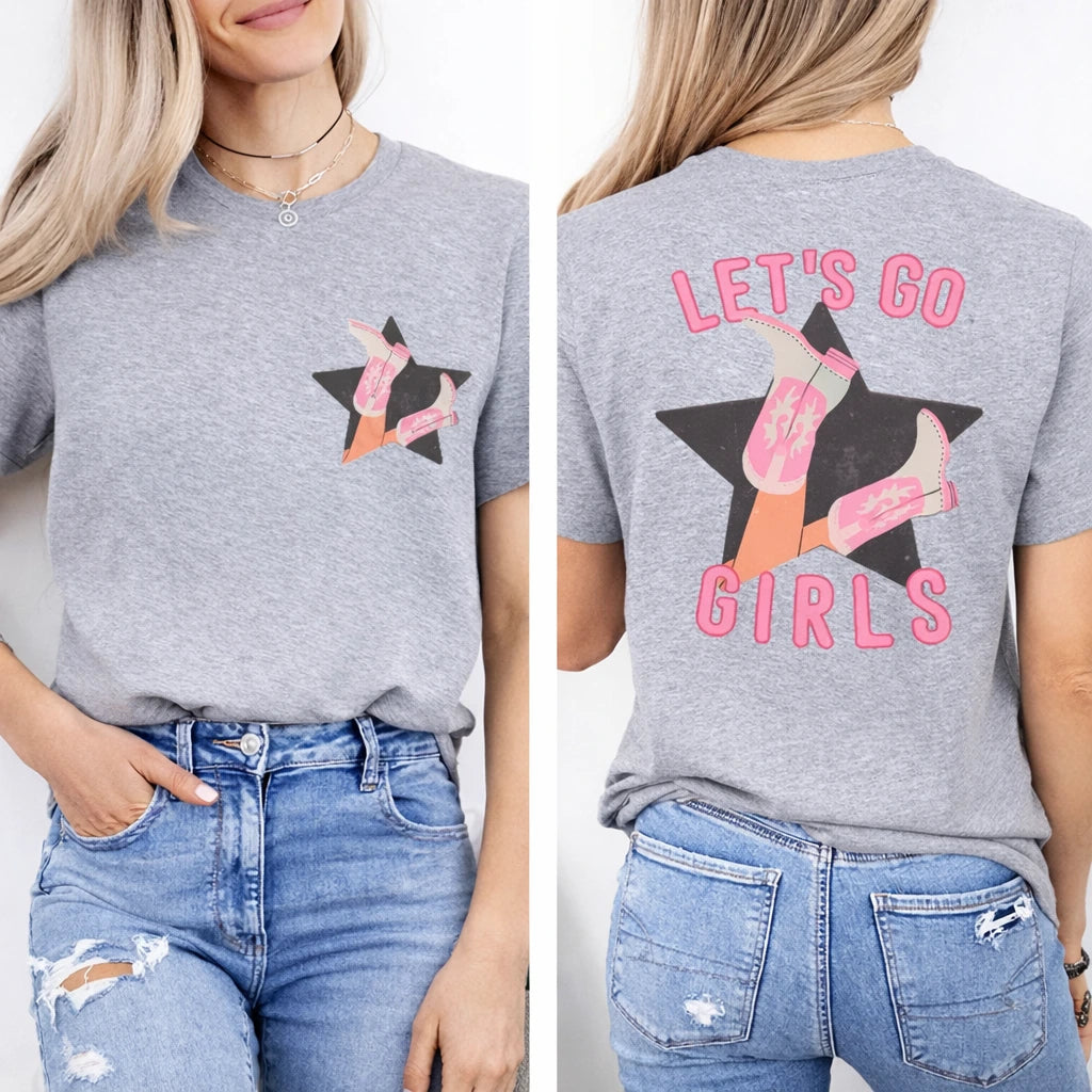 Let’s Go Girls T-Shirt | Cowgirl Hen Party Graphic Tee