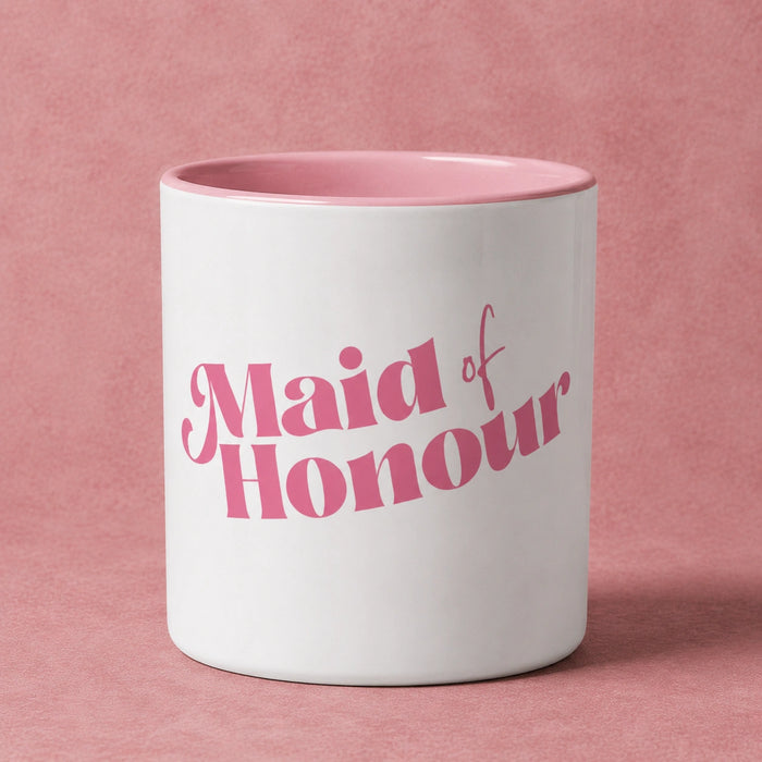 Maid of Honour Mug | Pink Bridal Party Gift